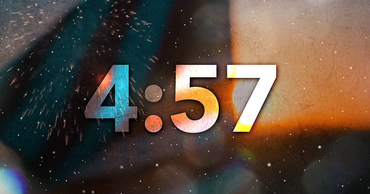 American Flag Fireworks Countdown