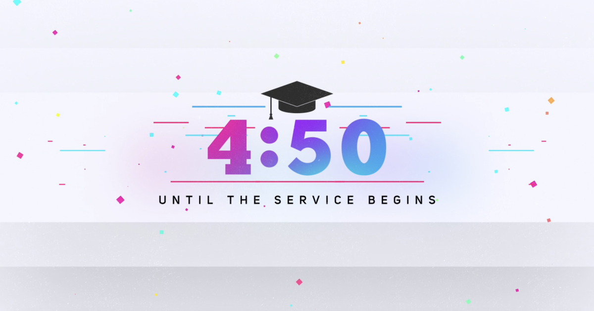 Graduation Background Countdown Timer Colorful Graduation Countdown
