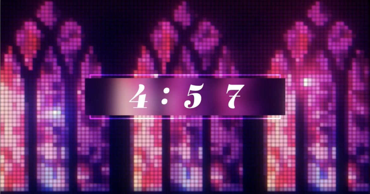 Pixel Glass Countdown