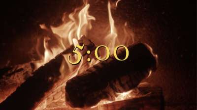 Nostalgic Fireplace Countdown