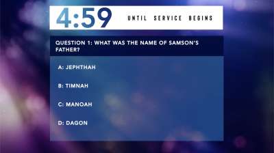 Bokeh Glow Trivia Countdown