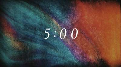 Subtle Color Countdown