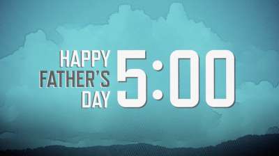 Father's Day Blue Countdown