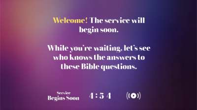 Vibrant Crosses Trivia Countdown