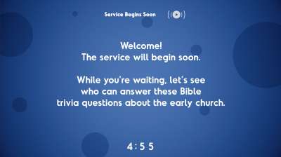 Floating Circles Trivia Countdown