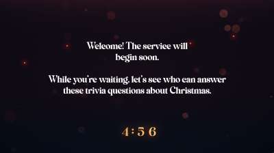 Christmas Figures Trivia Countdown