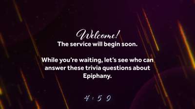 Epiphany Streaks Trivia Countdown
