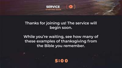 Thanksgiving Vistas Trivia Countdown