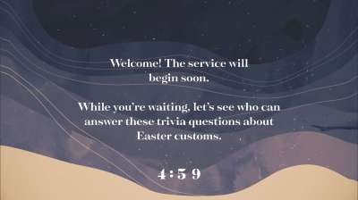 Holy Week Waves Trivia Countdown