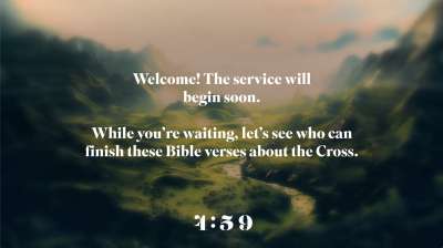 Reflective Cross Trivia Countdown