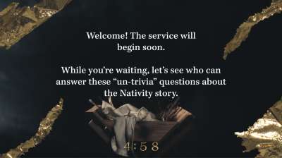 Nativity Manger Trivia Countdown