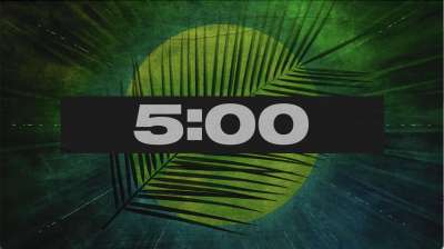 Vibrant Holy Week Palm Sunday Countdown