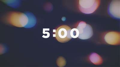 Blissful Bokeh Countdown