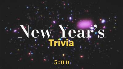 Glitterific New Year Trivia Countdown