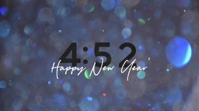 Glitter Sparks New Year Countdown