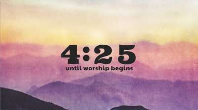 Watercolor Cross Countdown