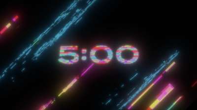 LED Glitch Countdown