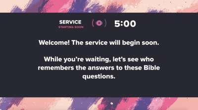 Vibrant Strokes Trivia Countdown