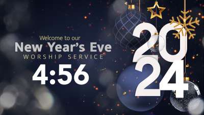 New Year's Eve Service Countdown