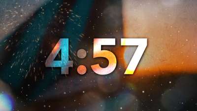 American Flag Fireworks Countdown