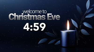 Christmas Eve Blue Light Countdown