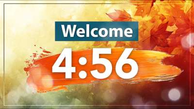 Painted Fall Leaves Countdown