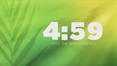 Radiant Blur Palm Sunday Countdown