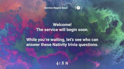 Nativity Colors Trivia Countdown