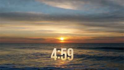 Sunrise Ocean Easter Quotes Countdown