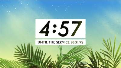 Beautiful Dust Palm Sunday Countdown