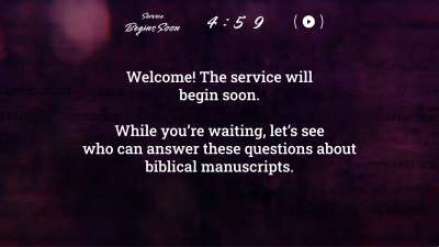 Ancient Words Trivia Countdown