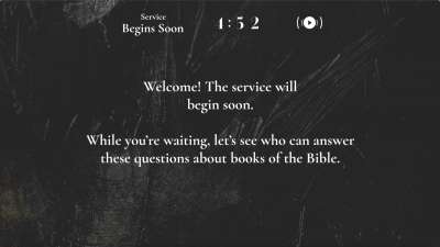 Dark Surface Trivia Countdown