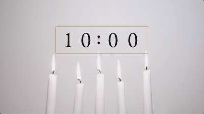 Simple Candles 10 Min Countdown