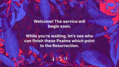 Easter Neon Trivia Countdown