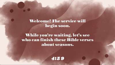 Watercolor Seasons Trivia Countdown