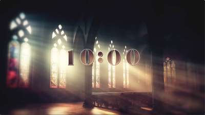 Cathedral Glass 10 Min Countdown