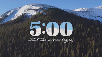 Mountain Snow Countdown