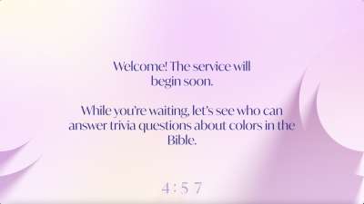 Long Shadow Gradients Trivia Countdown