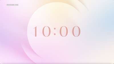 Long Shadow Gradients 10 Min Countdown