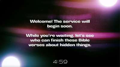 Hidden Motion Trivia Countdown