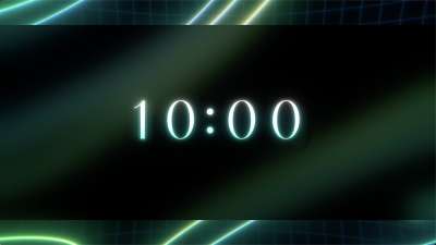 Neon Topo 10 Min Countdown