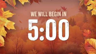 Warm Autumn Colors Am Countdown