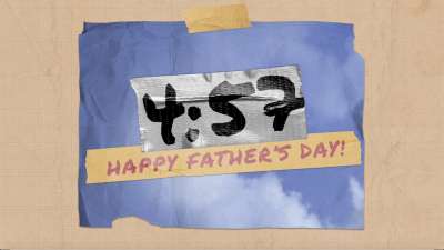 DIY Clouds Fathers Day Countdown