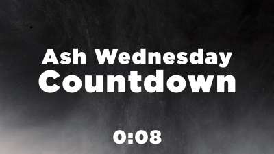 Ash Wednesday Countdown