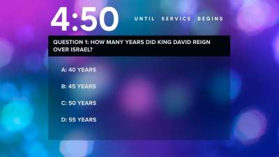 Bokeh Light Trivia Countdown