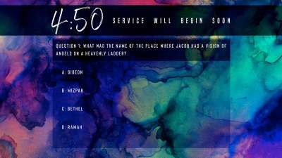 Canvas Bible Trivia Countdown