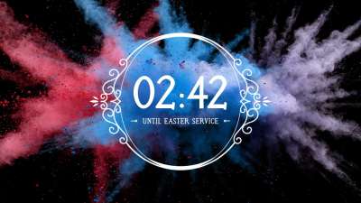 Color Explosion Easter Countdown