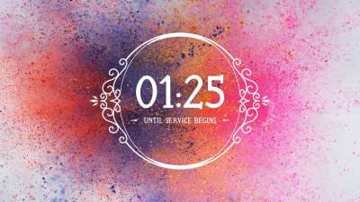 Color Explosion Welcome Countdown