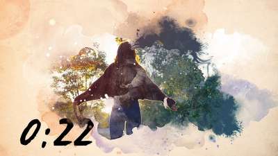 Fall Watercolor Countdown