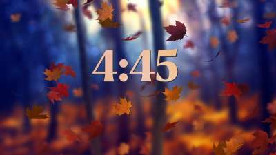 Fall Woods Minimal Countdown